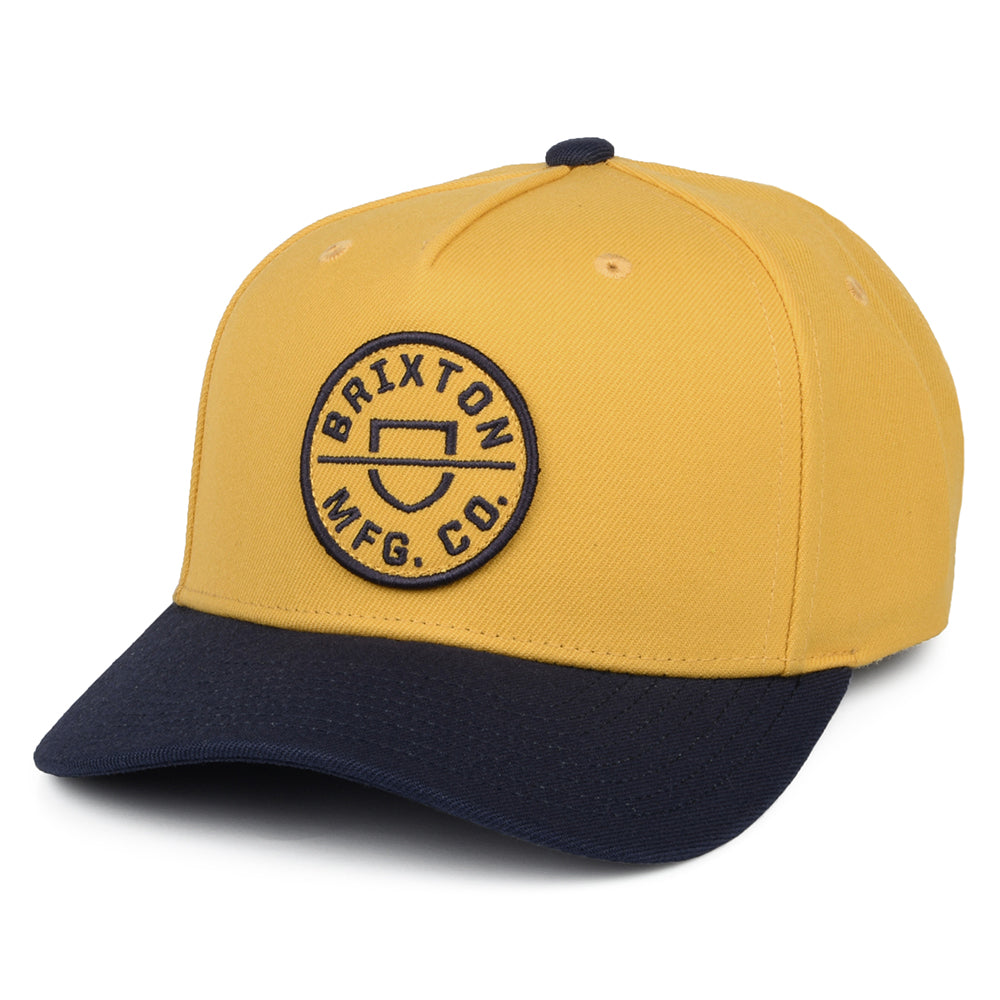 Gorra Snapback Crest C NetPlus MP de Brixton - Amarillo-Azul Marino