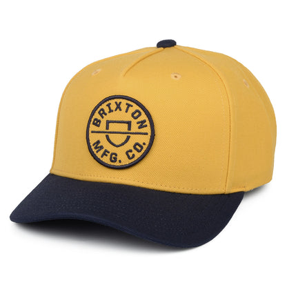 Gorra Snapback Crest C NetPlus MP de Brixton - Amarillo-Azul Marino