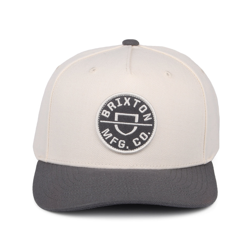 Gorra Snapback Crest C NetPlus MP de Brixton - Blanco Roto-Gris