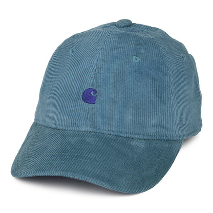 Gorra de béisbol Harlem de pana de Carhartt WIP - Azul Ártico