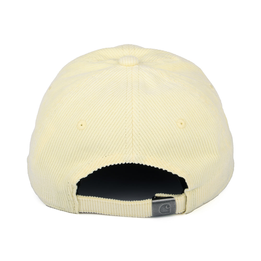 Gorra de béisbol Harlem de pana de Carhartt WIP - Amarillo Claro
