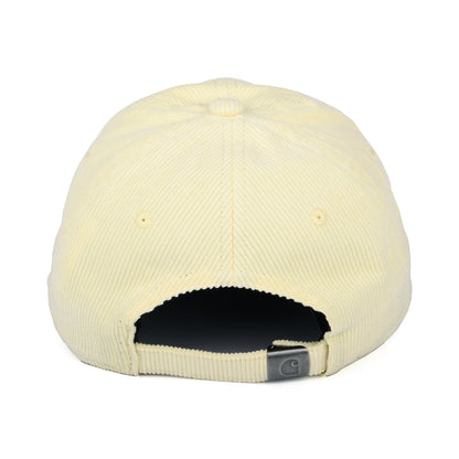 Gorra de béisbol Harlem de pana de Carhartt WIP - Amarillo Claro