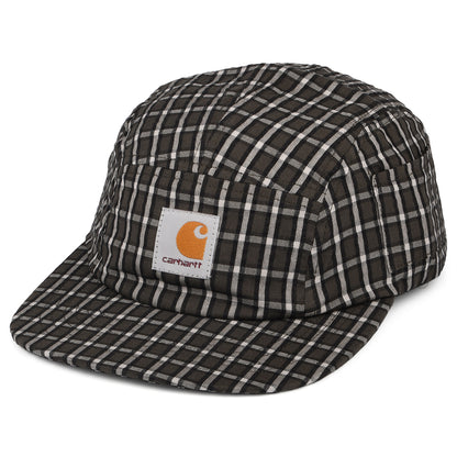 Gorra 5 paneles Dryden de Seersucker de algodón a cuadros de Carhartt WIP - Ciprés