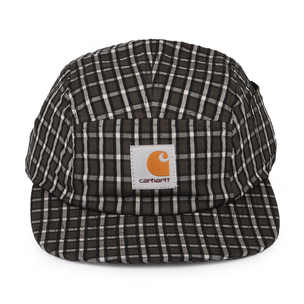 Gorra 5 paneles Dryden de Seersucker de algodón a cuadros de Carhartt WIP - Ciprés