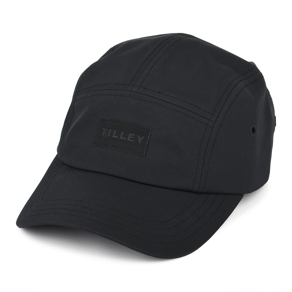 Gorra 5 paneles reciclado Water Repellent de Tilley - Negro
