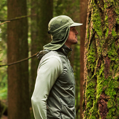 Gorra 5 paneles Ultraligero Protector Solar de Tilley - Verde Oliva