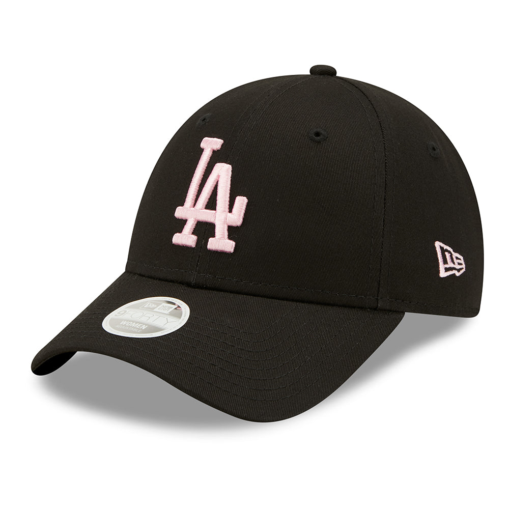 Gorra de béisbol mujer 9FORTY MLB League Essential L.A. Dodgers de New Era - Negro-Rosa