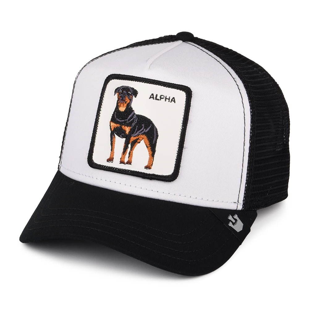 Gorra Trucker Alpha Dog de Goorin Bros. - Negro-Blanco