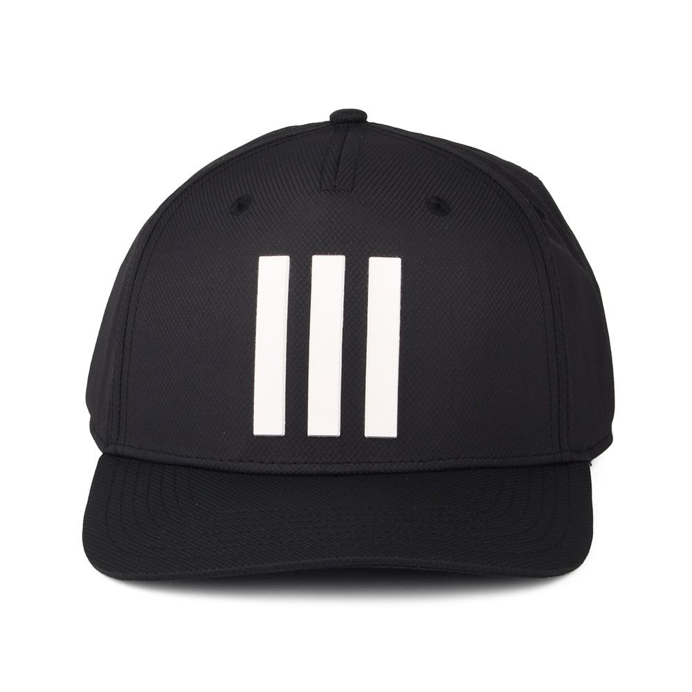 Gorra de béisbol Golf Tour 3 Stripes reciclado de Adidas - Negro
