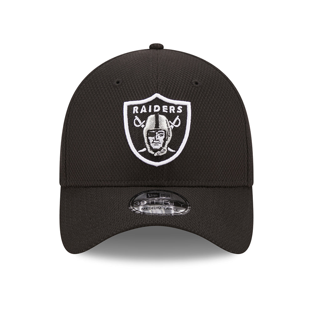 Gorra de béisbol 39THIRTY NFL Diamond Era Las Vegas Raiders de New Era - Negro