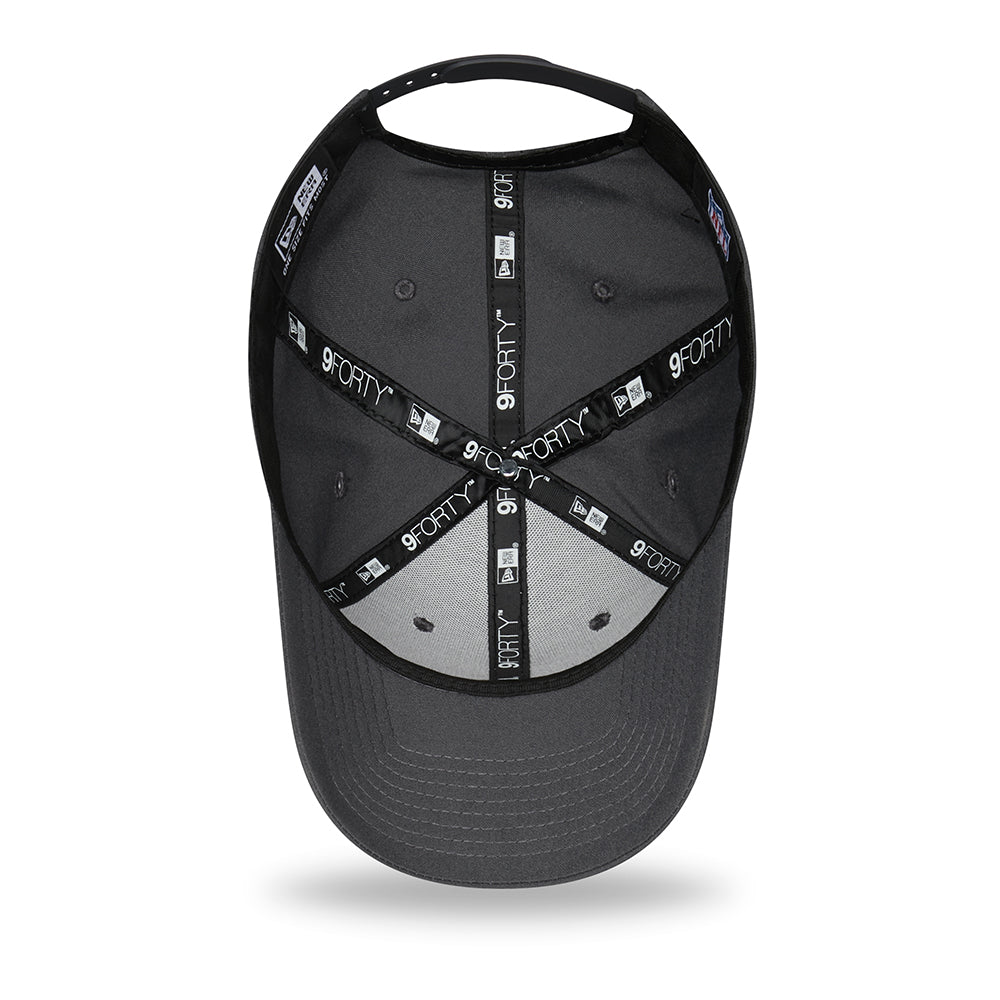 Gorra de béisbol 9FORTY NFL Monochrome Las Vegas Raiders de New Era - Grafito