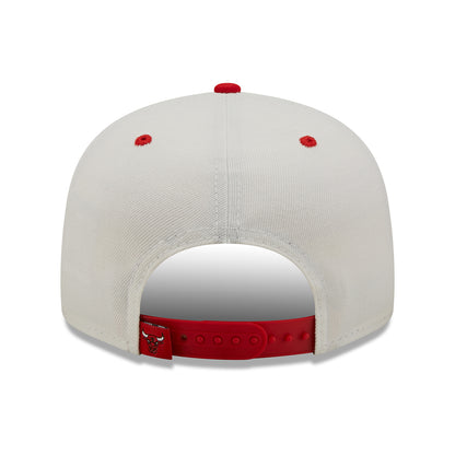 Gorra de béisbol 9FIFTY MLB White Crown Chicago Bulls de New Era - Blanco-Rojo