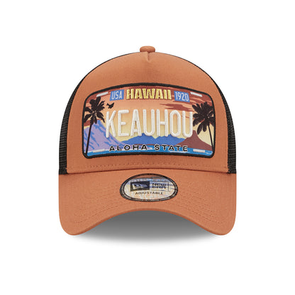 Gorra Trucker 9FORTY A-Frame License Plate Keauhou de New Era - Tofe-Negro