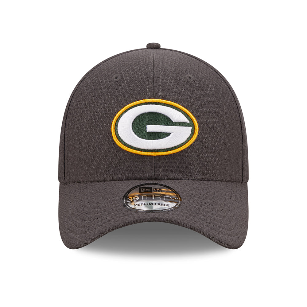 Gorra de béisbol 39THIRTY NFL Hex Tech Green Bay Packers de New Era - Gris