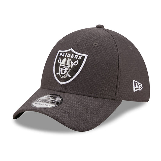 Gorra de béisbol 39THIRTY NFL Hex Tech Las Vegas Raiders de New Era - Gris
