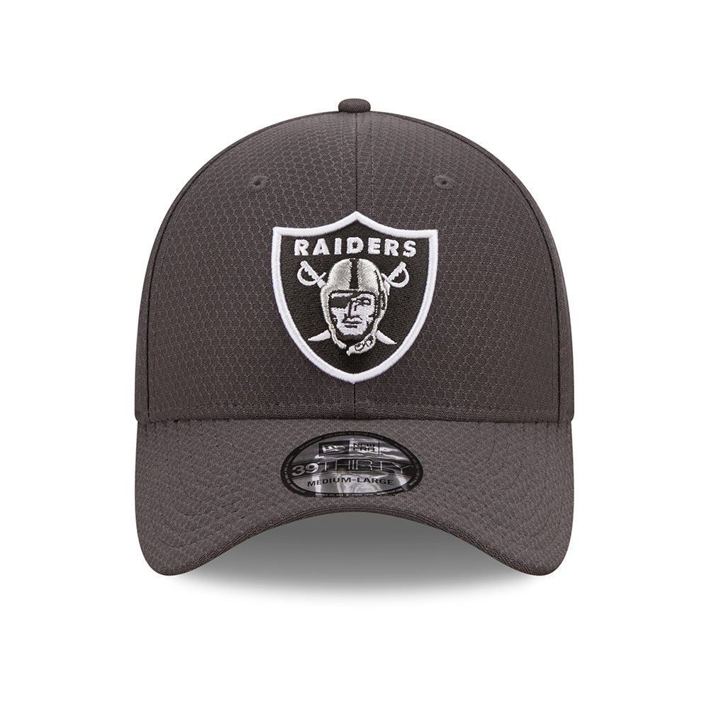 Gorra de béisbol 39THIRTY NFL Hex Tech Las Vegas Raiders de New Era - Gris