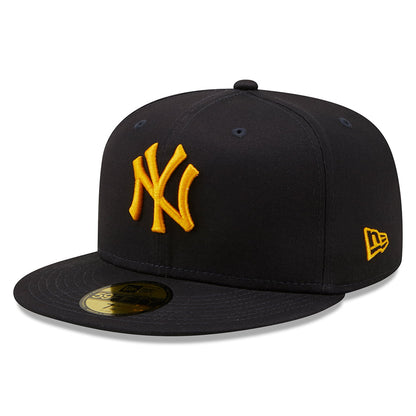 Gorra de béisbol 59FIFTY MLB League Essential I New York Yankees de New Era - Azul Marino-Dorado