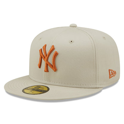 Gorra de béisbol 59FIFTY MLB League Essential I New York Yankees de New Era - Piedra-Caramelo