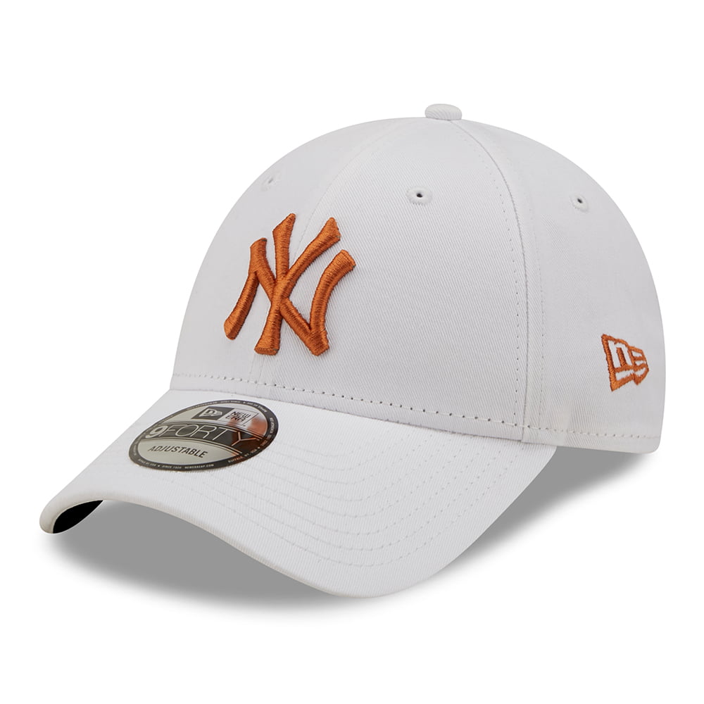 Gorra de béisbol 9FORTY MLB League Essential ll New York Yankees de New Era - Blanco-Tofe
