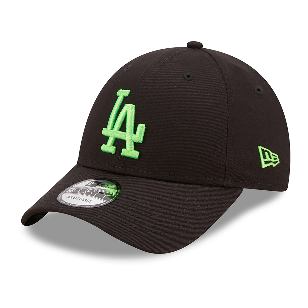 Gorra de béisbol 9FORTY MLB Neon Pack L.A. Dodgers de New Era - Negro-Verde