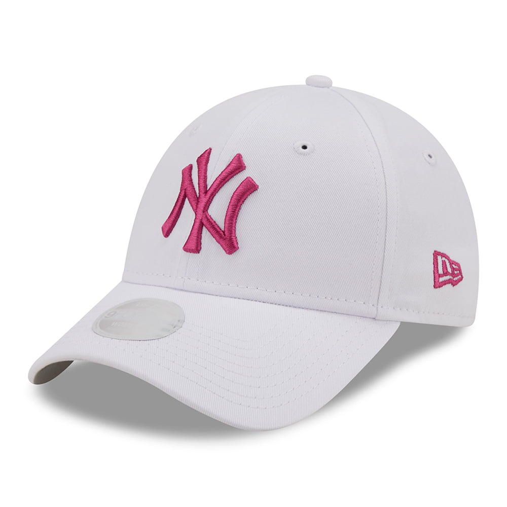 Gorra de béisbol 9FORTY MLB League Essential New York Yankees de New Era - Blanco-Rosa