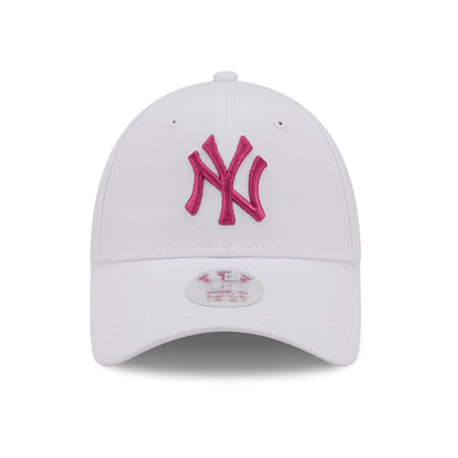 Gorra de béisbol 9FORTY MLB League Essential New York Yankees de New Era - Blanco-Rosa