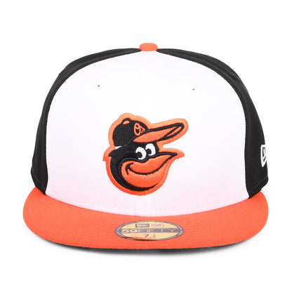 Gorra de béisbol 59FIFTY MLB On Field AC Perf Baltimore Orioles de New Era - Blanco-Naranja