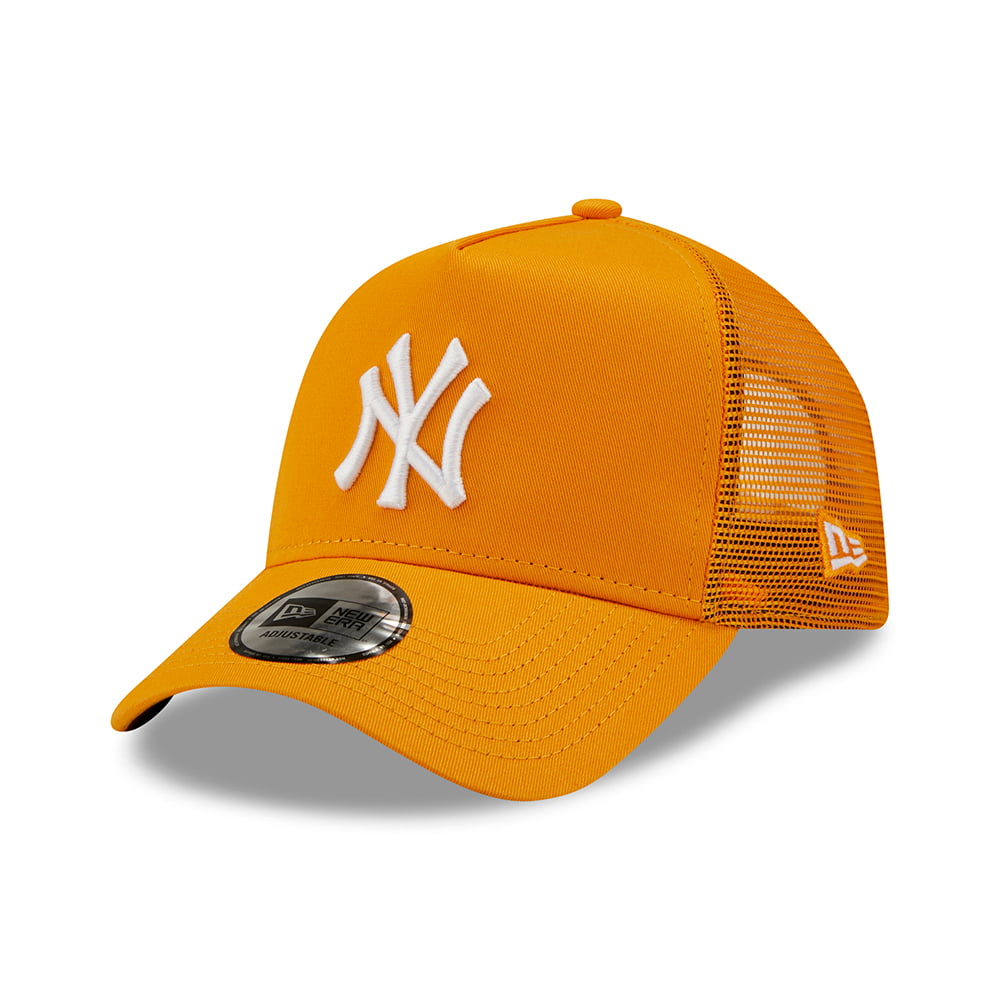Gorra Trucker A-Frame MLB Tonal Mesh New York Yankees de New Era - Naranja