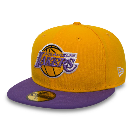 Gorra de béisbol 59FIFTY NBA Essential L.A. Lakers de New Era - Amarillo-Morado