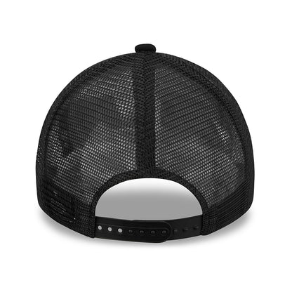 Gorra Trucker 9FORTY A-Frame MLB Black On Black L.A. Dodgers de New Era - Negro