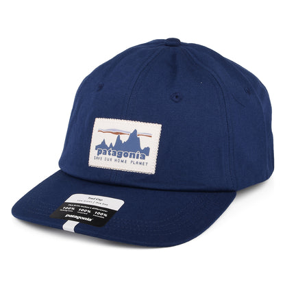Gorra de béisbol 3 Skyline Trad de algodón orgánico de Patagonia - Azul Oscuro