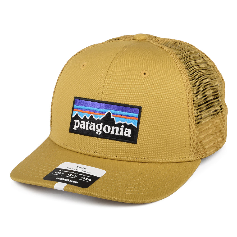 Gorra Trucker P-6 Logo de algodón orgánico de Patagonia - Mostaza