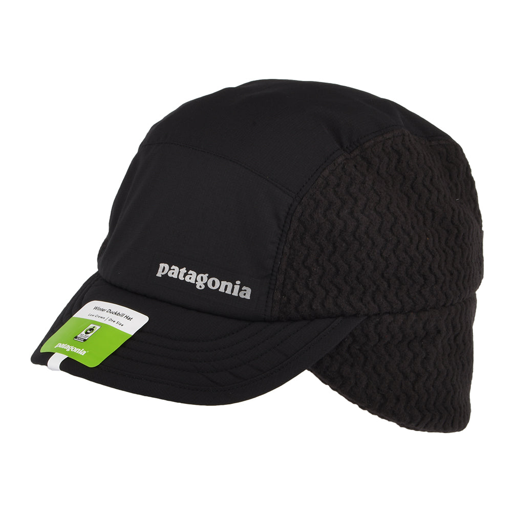 Gorra de béisbol Invierno Duckbill con orejeras de Patagonia - Negro