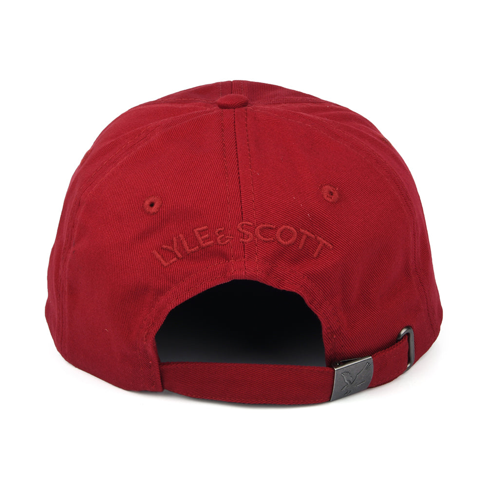 Gorra de béisbol Vintage de Lyle & Scott - Rojo Intenso