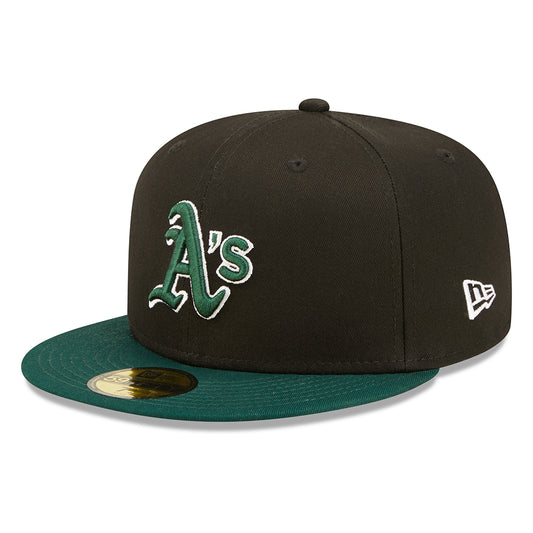 Gorra de béisbol 59FIFTY MLB World Series Oakland Athletics de New Era - Negro-Verde