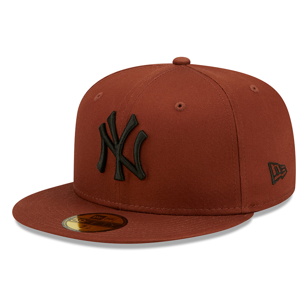 Gorra de béisbol 59FIFTY MLB League Essential New York Yankees de New Era - Marrón-Negro