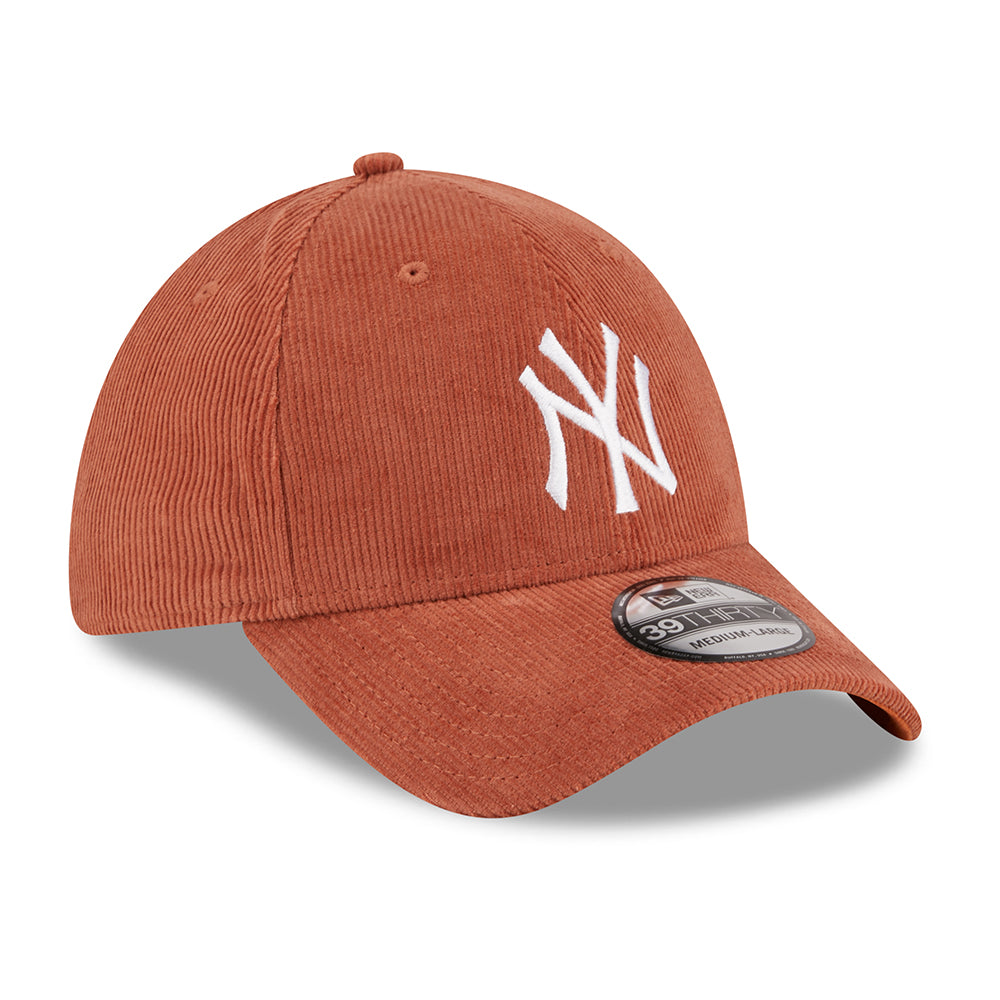 Gorra de béisbol 39THIRTY MLB Cord New York Yankees de New Era - Ladrillo-Blanco
