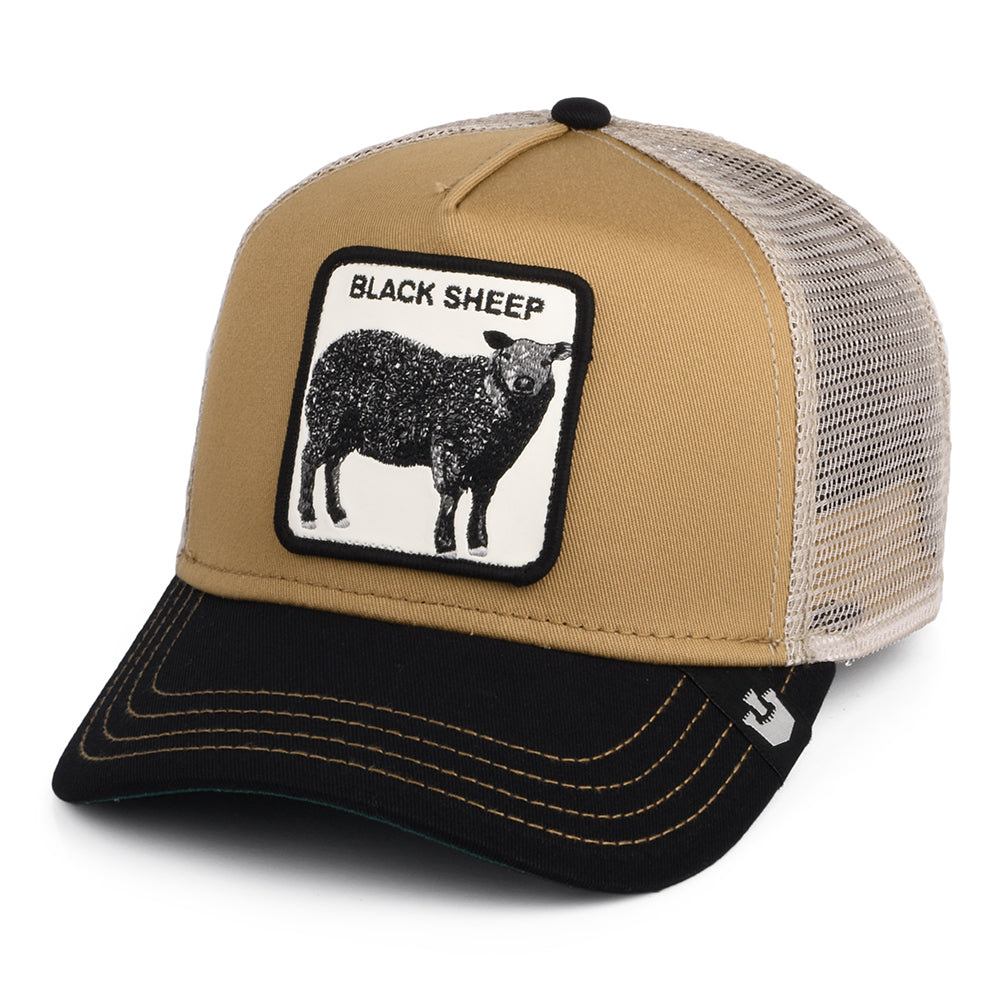Gorra Trucker Black Sheep de Goorin - Kaki-Negro