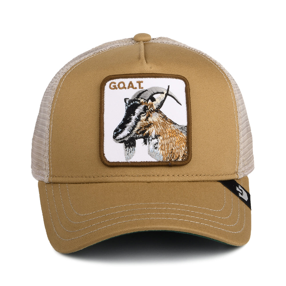 Gorra Trucker Goat de Goorin - Kaki