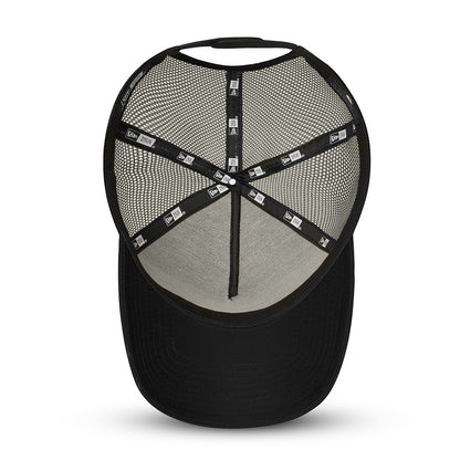 Gorra Trucker 9FORTY A-Frame Heritage Patch de New Era - Negro