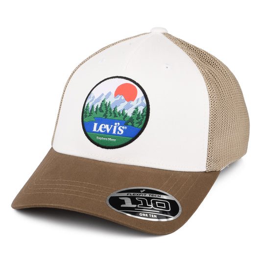 Gorra Trucker Graphic Flexfit de Levi's - Marrón-Blanco
