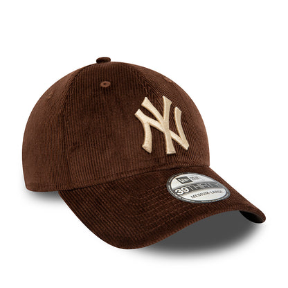 Gorra de béisbol 39THIRTY MLB Corduroy New York Yankees de New Era - Marrón