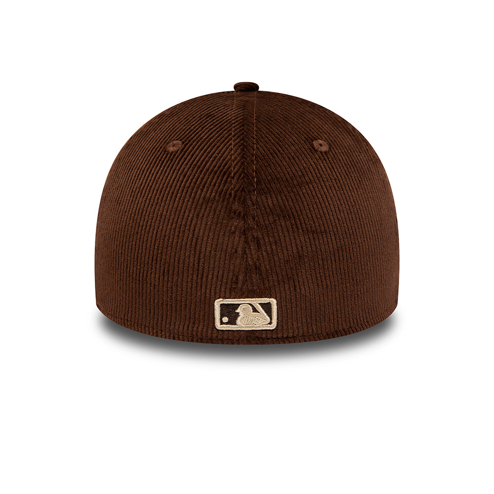 Gorra de béisbol 39THIRTY MLB Corduroy New York Yankees de New Era - Marrón