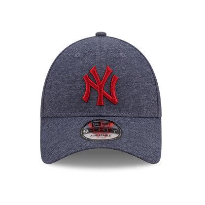 Gorra de béisbol 9FORTY MLB Jersey Essential New York Yankees de New Era - Azul Marino Jaspeado-Rojo