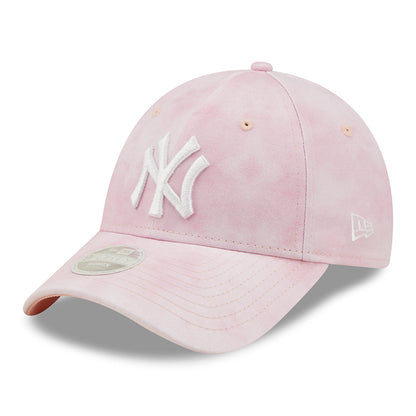 Gorra de béisbol mujeres 9FORTY MLB Pastel Tie Dye New York Yankees de New Era - Rosa-Blanco