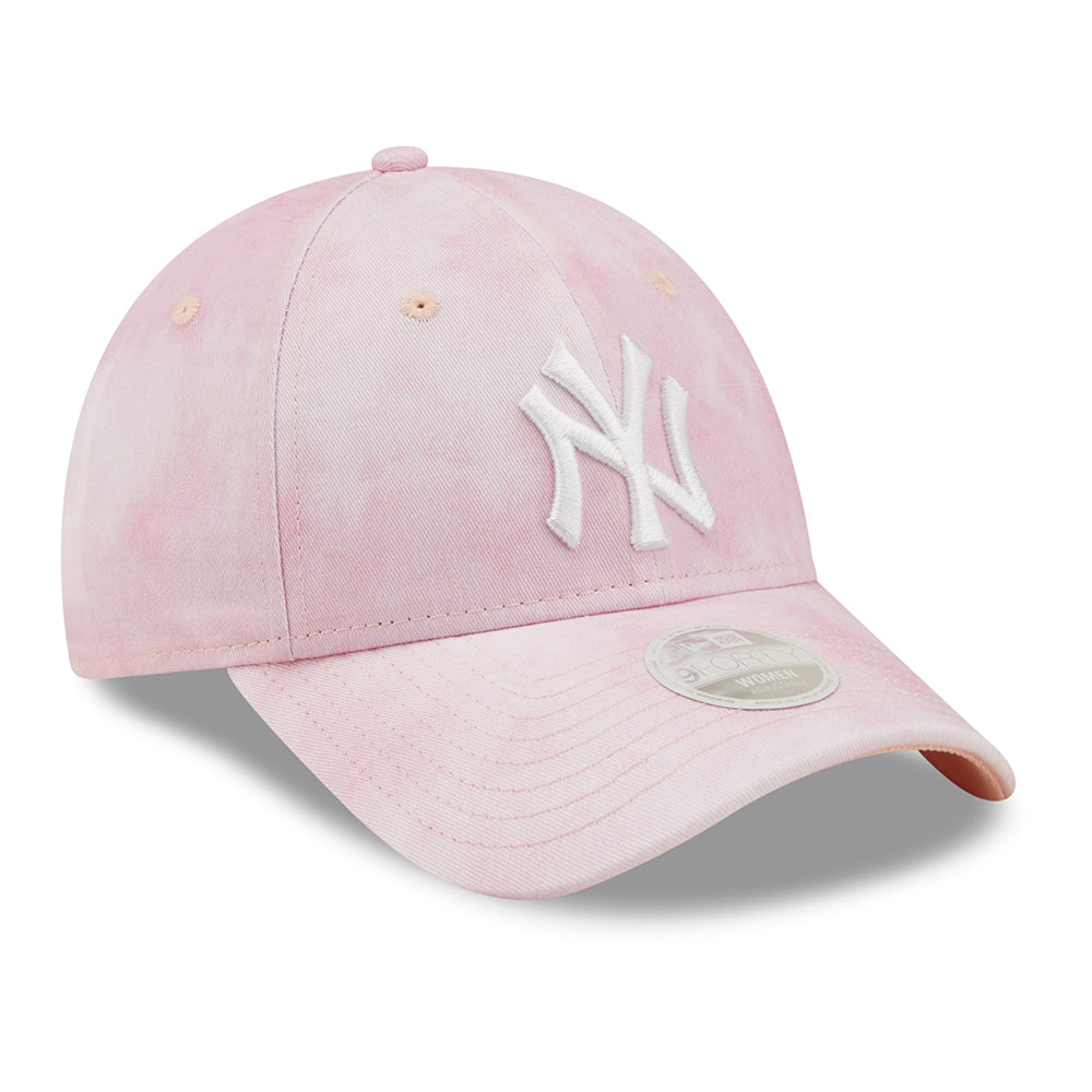 Gorra de béisbol mujeres 9FORTY MLB Pastel Tie Dye New York Yankees de New Era - Rosa-Blanco