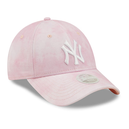 Gorra de béisbol mujeres 9FORTY MLB Pastel Tie Dye New York Yankees de New Era - Rosa-Blanco