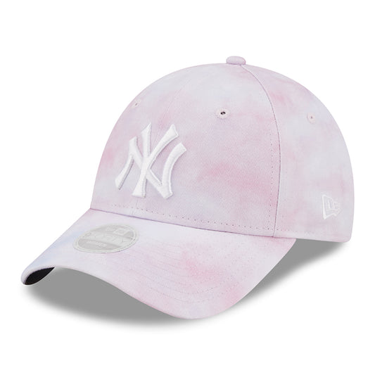 Gorra de béisbol mujer 9FORTY MLB Pastel Tie Dye New York Yankees de New Era - Lavanda-Blanco