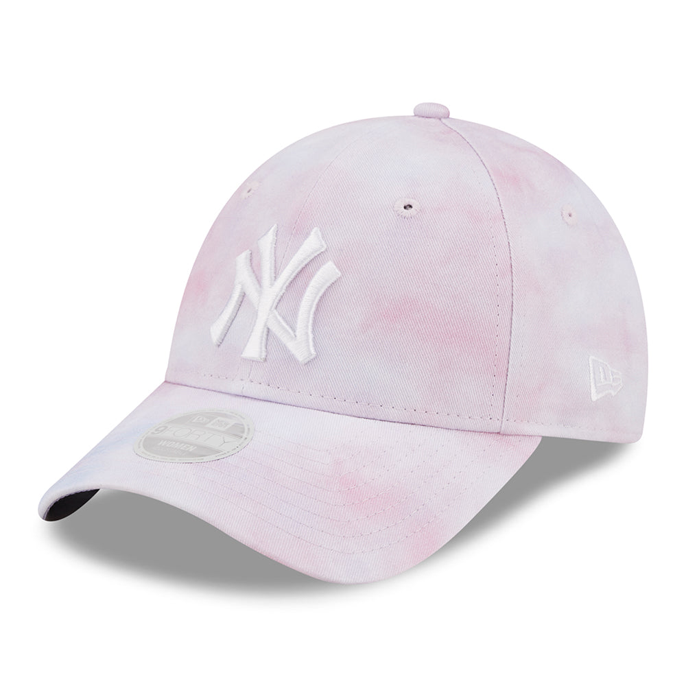 Gorra de béisbol mujeres 9FORTY MLB Pastel Tie Dye New York Yankees de New Era - Lavanda-Blanco