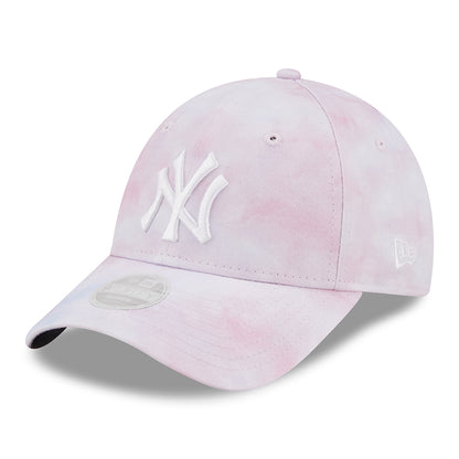 Gorra de béisbol mujeres 9FORTY MLB Pastel Tie Dye New York Yankees de New Era - Lavanda-Blanco